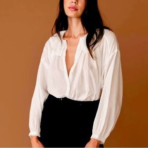 Doen Jana Blouse in Salt - NWOT